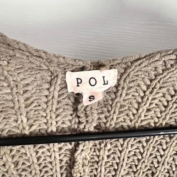 POL Green Chenille Chunky Cardigan - Picture 2 of 4